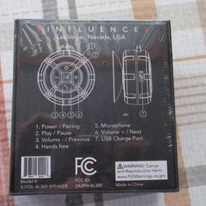 Ice T Waterproof Bluetooth Portable Shower Speaker, Black ~NEW~